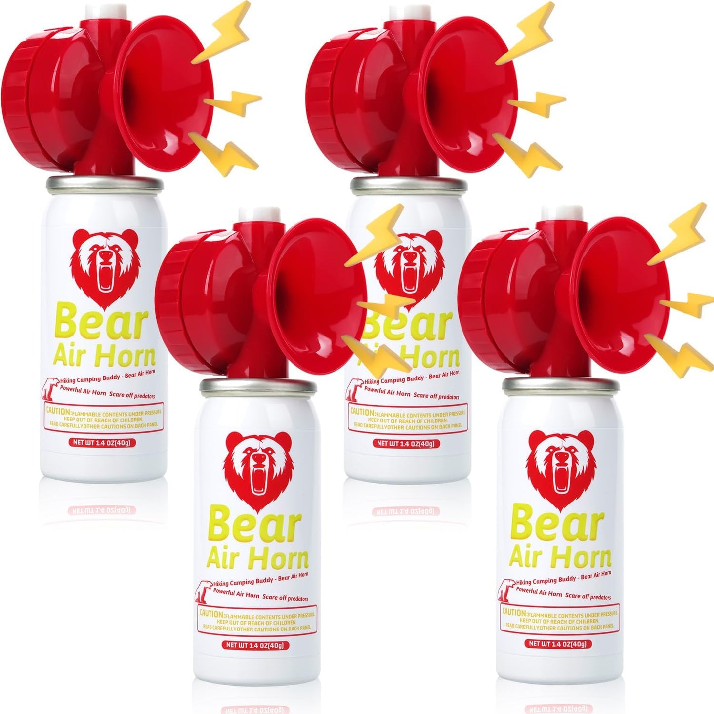 1.4oz Bear Horn for Self Defense, 123dB Loud Mini Air Horn, Audible Up to 1/2 Mile, Safety Air Horn for Hiking,Camping and Outdoor Protection