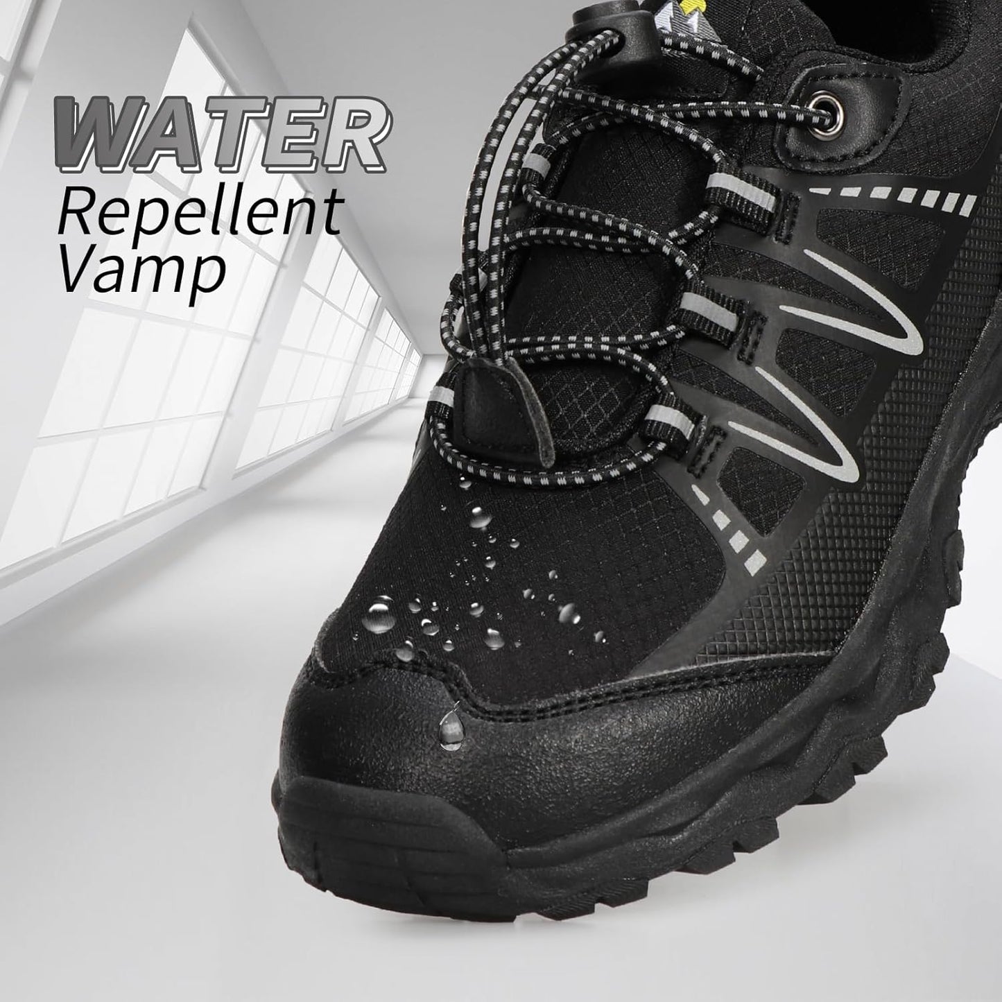 Kids Boys Girls Running Shoes Waterproof Non-Slip Breathable Low-Top Outdoor Hiking Walking Sneakers (Little/Big Kids)