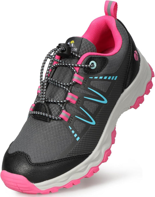 Kids Boys Girls Running Shoes Waterproof Non-Slip Breathable Low-Top Outdoor Hiking Walking Sneakers (Little/Big Kids)