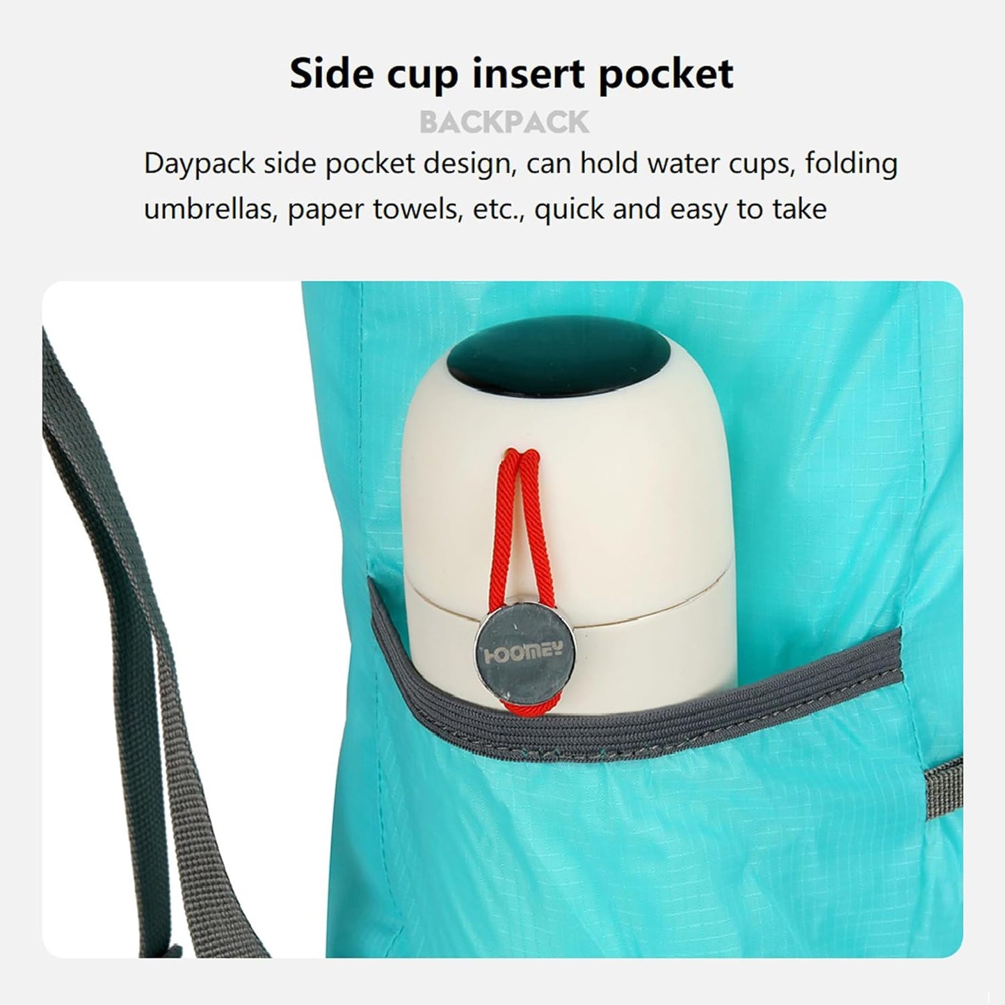 16L Lightweight Foldable Hiking-Backpack Small Packable-Daypack For Travel,Ultralight Water-Resistant Gym Bag Men Women Easy Carry-on (Lake Blue)