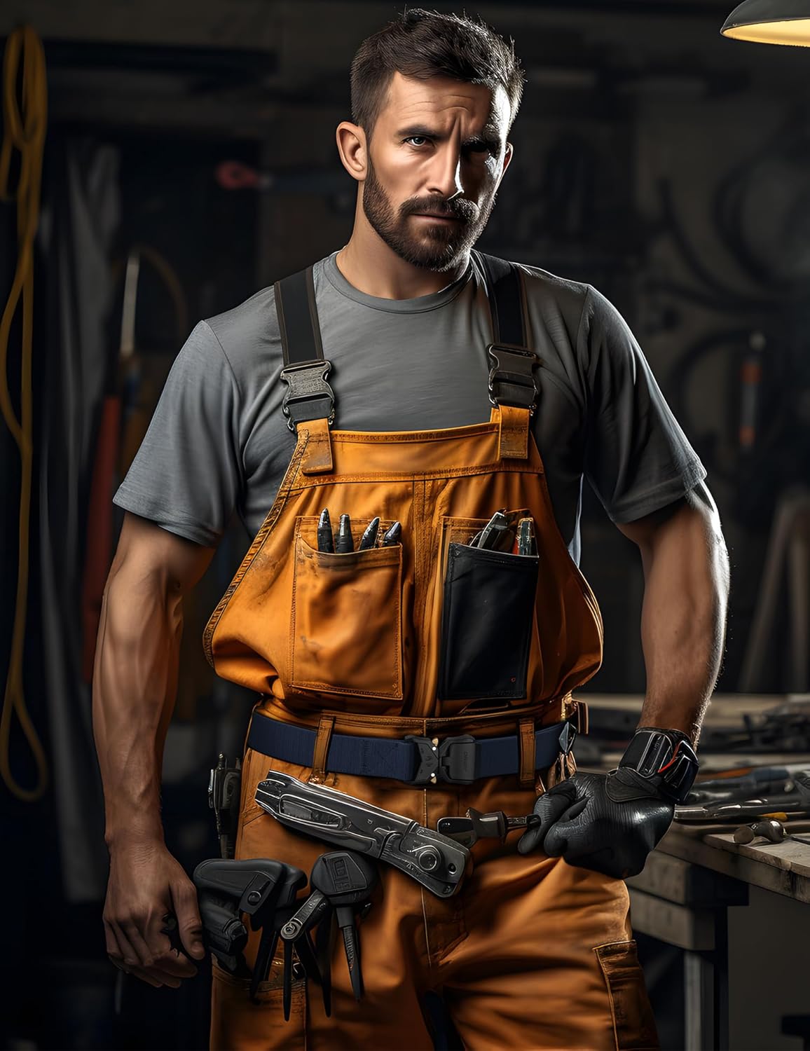 JUKMO Tactical Belt, Military Hiking Rigger 1.5" Nylon Web Work Belt with Heavy Duty Quick Release Buckle