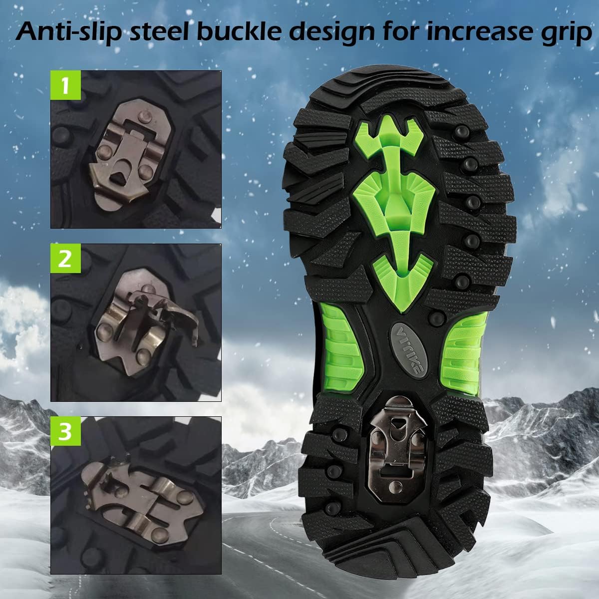 JMFCHI Kids Hiking Boots Boys Girls Outdoor Walking Climbing Sneaker Comfortable Non-slip Snow Shoes Hiker Boot Antiskid Steel Buckle Sole