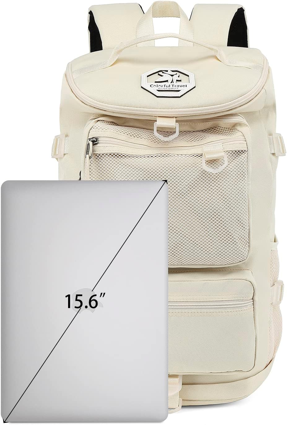 Kalesi Gym Duffle Bag Backpack 4-Way Waterproof with Shoes Compartment for travel Sport Hiking laptop (Sea salt white)