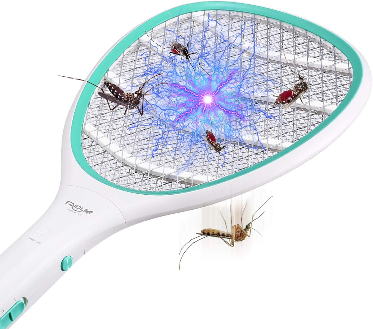 Faicuk 2 Pack Bug Zapper Racket Electric Fly Swatter