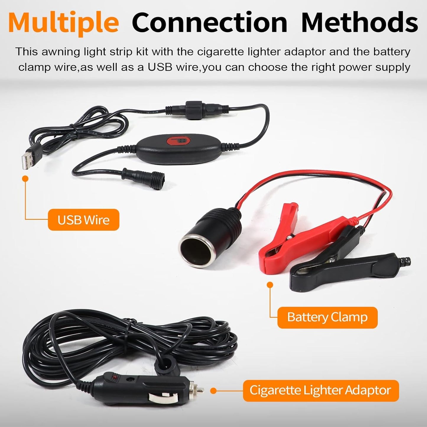 12V Led Light Strip,RV Awning Lights with 2835 LED Chips,IP67 Waterproof Led Light Bar for Outdoor Camping and Overland,2PC