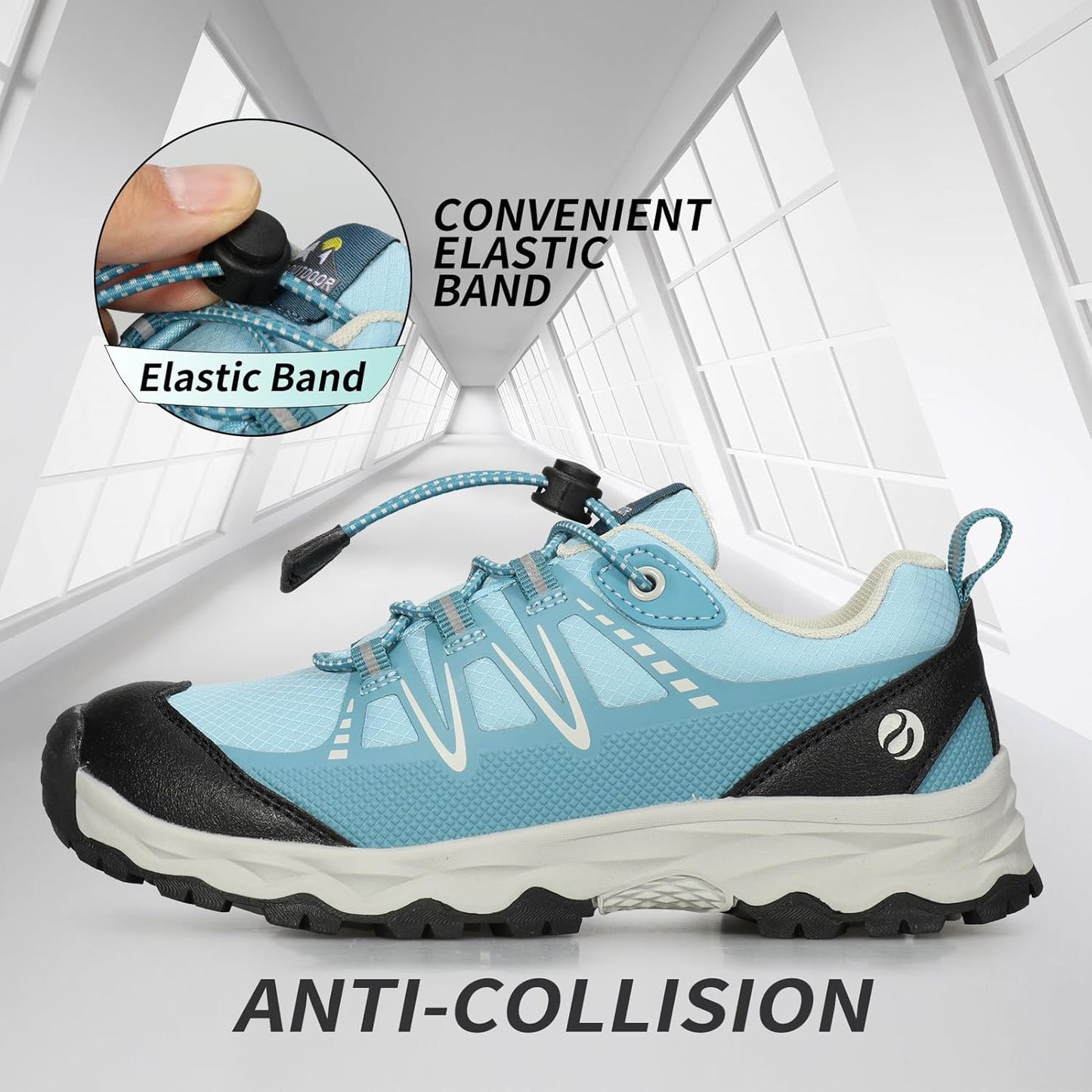 Kids Boys Girls Running Shoes Waterproof Non-Slip Breathable Low-Top Outdoor Hiking Walking Sneakers (Little/Big Kids)