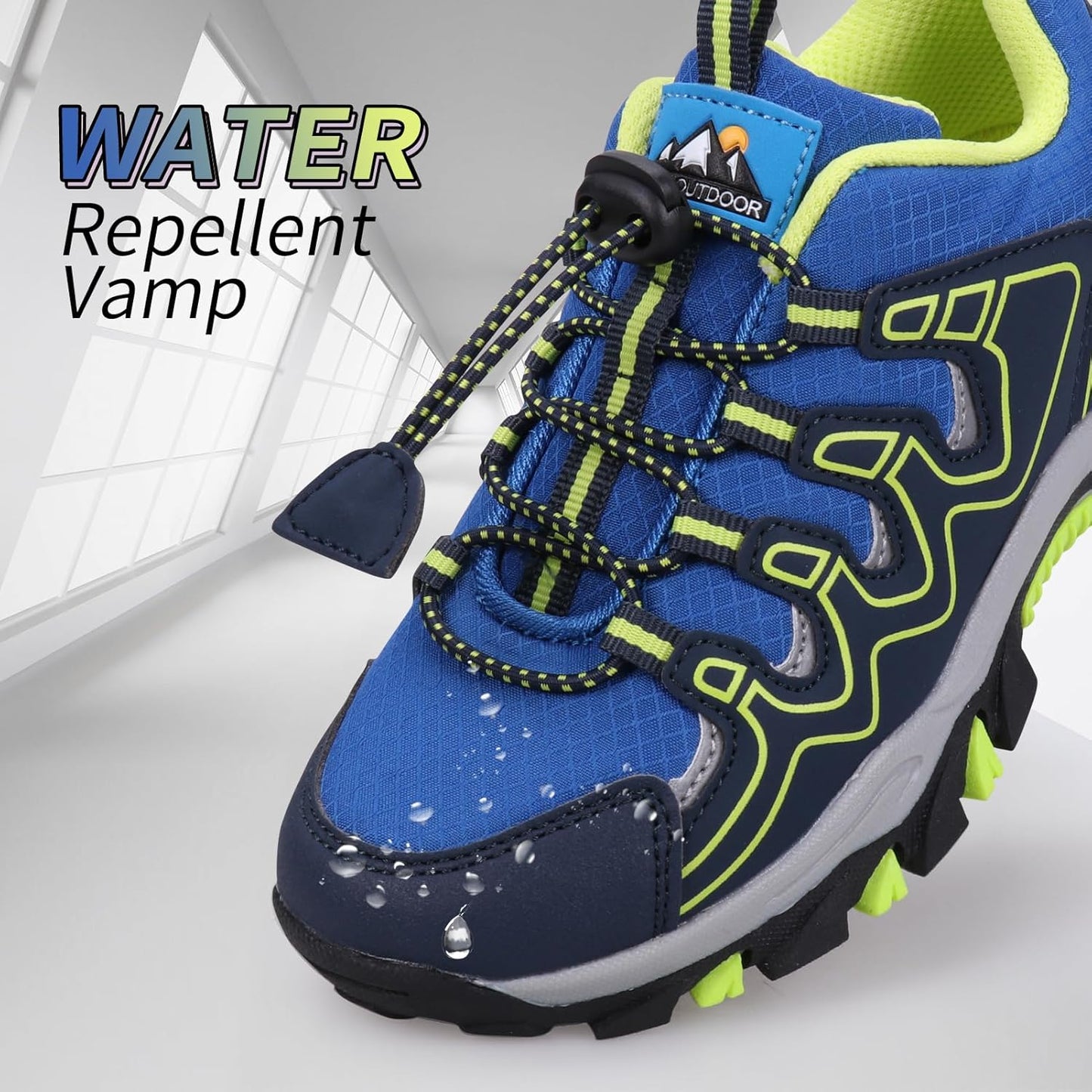 Kids Boys Running Shoes Waterproof Non-Slip Breathable Low-Top Outdoor Hiking Walking Sneakers (Little/Big Kids)