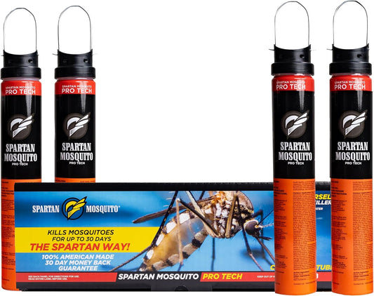 Spartan Mosquito Pro Tech - 1 Acre Pack 4 Tubes (2 Boxes) 100% American Made