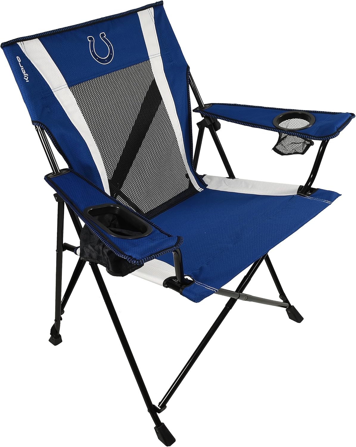 Kijaro Sports Fan Folding Chair, 26" L x 35.5" W x 37" H, Indianapolis Colts