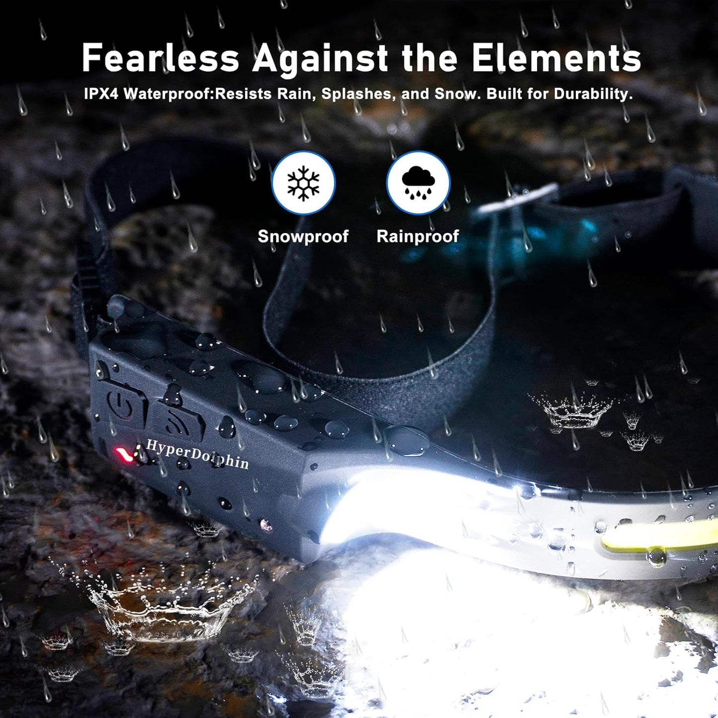 (3-Pack) Headlamp Rechargeable, LED Waterproof Headlight for Adults, 230° Headband Light Forehead, Motion Sensor, USB Head lamp Band, 350 Lumen Super Bright, 5 Modes, Comfortable for Running,Fishing