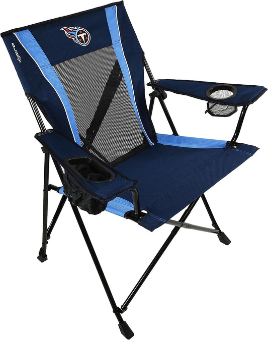Kijaro Sports Fan Folding Chair, 26" L x 35.5" W x 37" H, Tennessee Titans