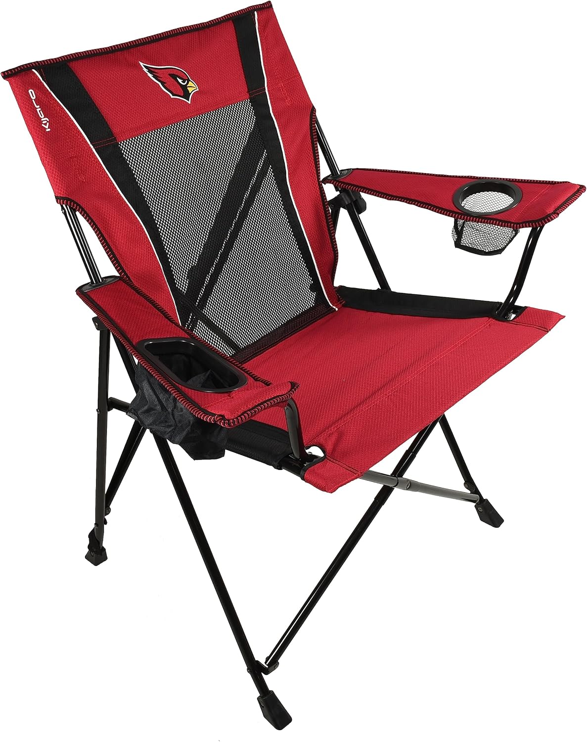 Kijaro Dual Lock Pro Sports Fan Folding Chair, 26" L x 35.5" W x 37" H, Arizona Cardinals