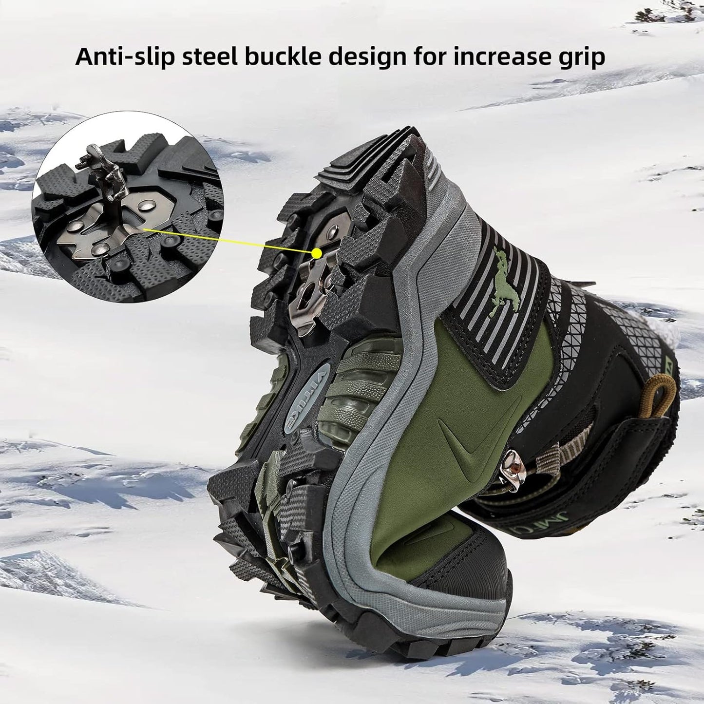 JMFCHI Kids Hiking Boots Boys Girls Outdoor Walking Climbing Sneaker Comfortable Non-slip Snow Shoes Hiker Boot Antiskid Steel Buckle Sole
