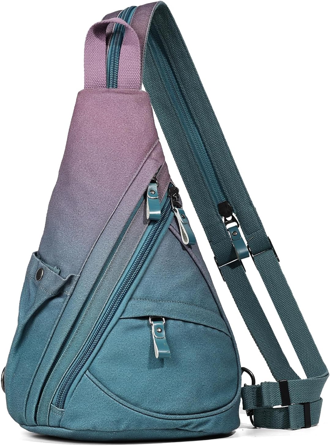 KL928 Canvas Sling Bag - Small Crossbody Backpack Shoulder Casual Daypack Rucksack for Men Women(Large Version)
