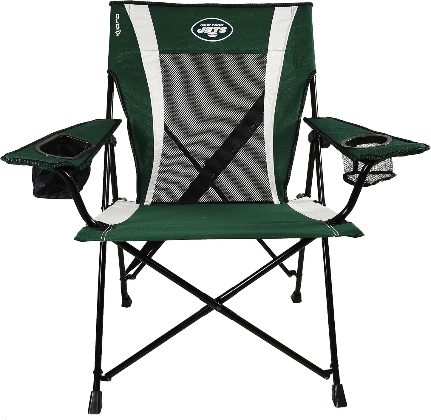 Kijaro Dual Lock Pro Sports Fan Folding Chair, 26" L x 35.5" W x 37" H, New York Jets