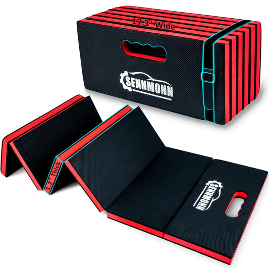 1.2" Extra Thick Foldable Kneeling Pad with Handle and Storage belt,5 Fold Comfortable EVA Foam Cushion Mat for Workshop Repairing,Gardening,Yardwork,Camping,Home Gym,47.3 * 17.3 * 1.2’’