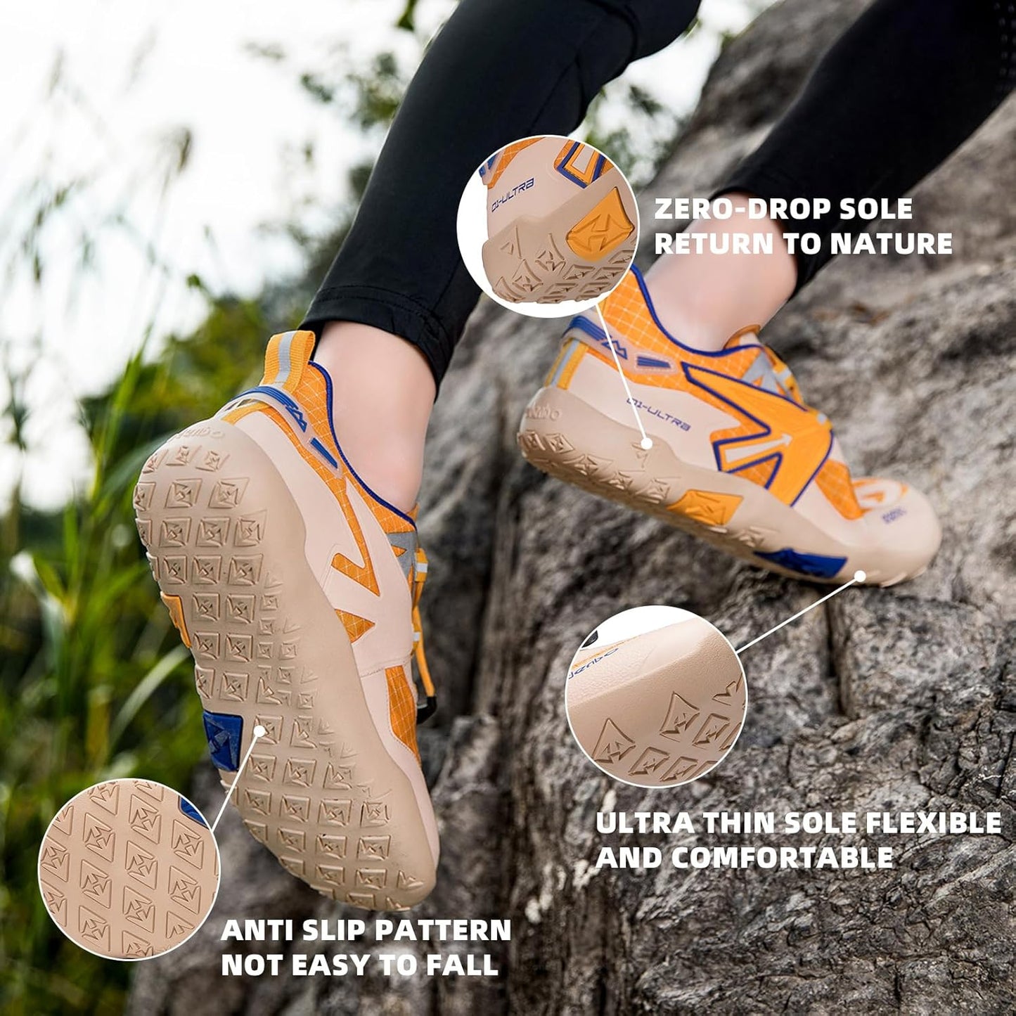 Kids Hiking Barefoot Shoes Non-Slip Sneakers for Boys Girls Outdoor Trekking Walking Climbing Running Shoes