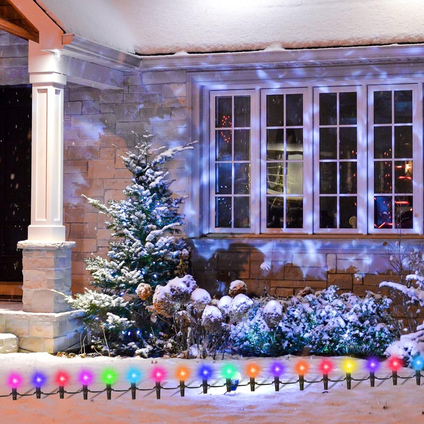 Jetec 200 Pieces Christmas Light Stakes Universal Yard Lawn Holiday 7.5 Inches Light Ground Stakes for C7 C9 String Lights Christmas Outdoor Lights Holders on Yards, Driveways (Brown)