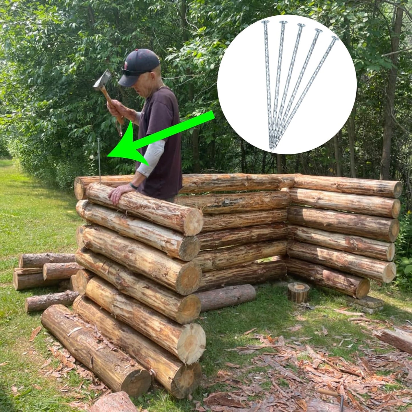 10 Inch Landscape Stakes Galvanized Metal Landscape Edging Anchoring Spikes Stakes, Camping Stakes Tent Pegs for Artificial Turf, Paver Edging, Weed Barrier, House Construction, Carpentry (50)