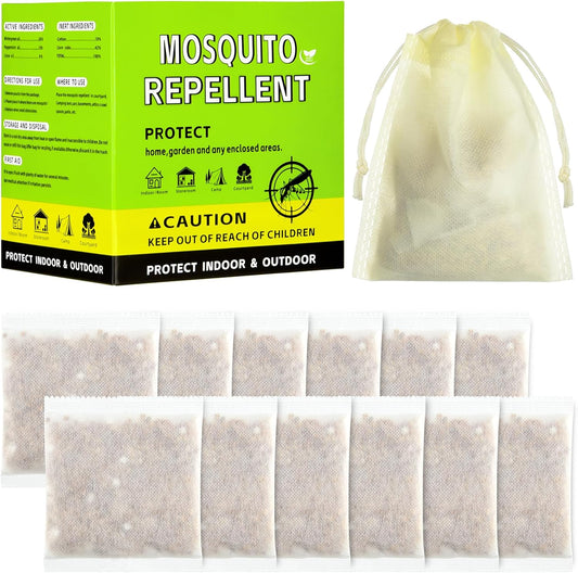 Mosquito Repellent Outdoor Patio, Mosquito Control Indoor, Mosquito Deterrent for Yard/Camping/Home/Travel 12-Pack