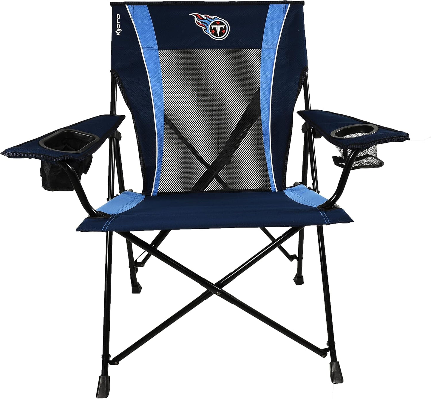 Kijaro Sports Fan Folding Chair, 26" L x 35.5" W x 37" H, Tennessee Titans