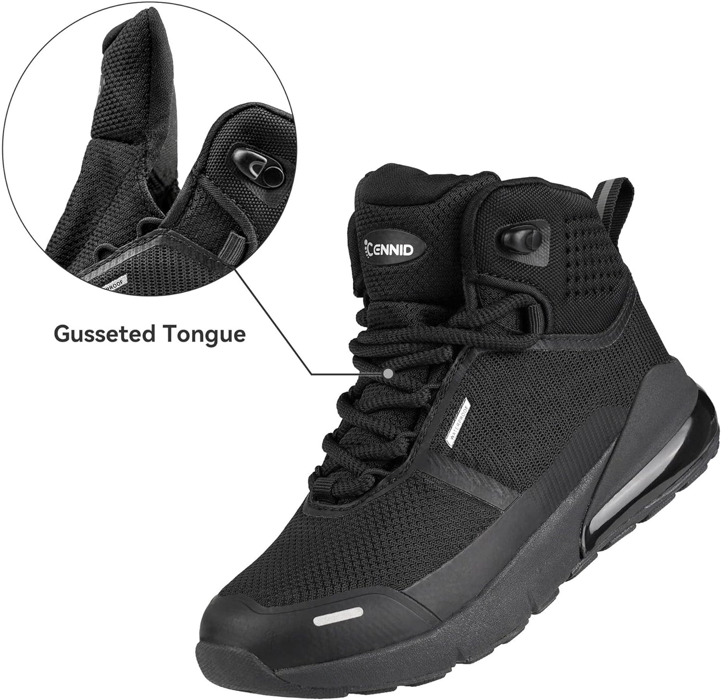 Kids Waterproof Hiking Boots Toddler Girls Boys Outdoor Ankle Boots Comfortable Lace-up Trekking Walking Shoes