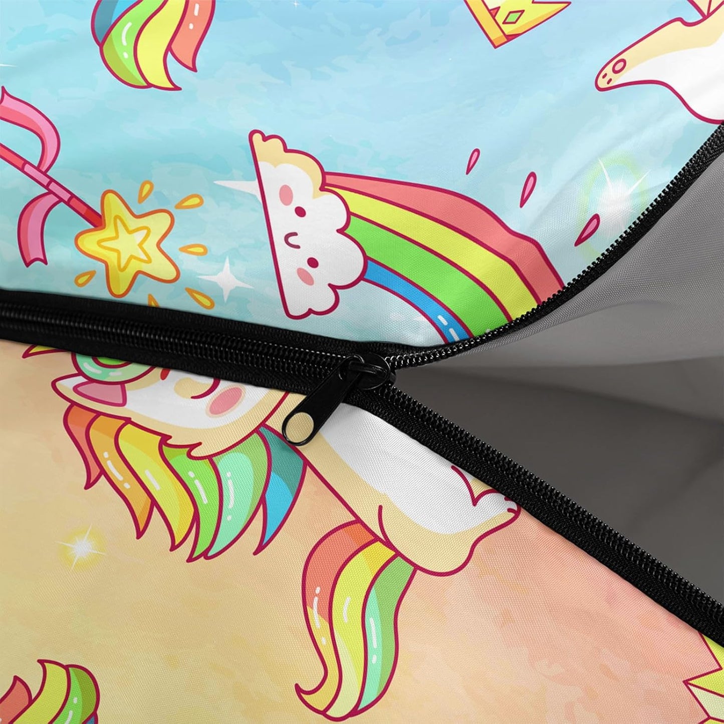 Kids Sleeping Bag for Boys Girls,Rocket Moon Print-Lightweight Warm Portable Outdoor Indoor-Waterproof Cold Weather Resistant Sleeping Bag for Camping Hiking