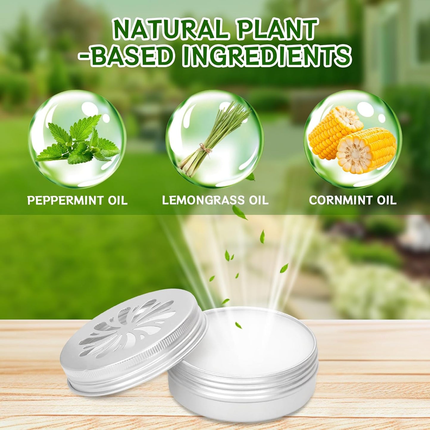 6 Pack Powerful Rodent Repellent, Natural Keep Rodent and Raccoon Away Deterrent with Long-Lasting Protection for Garden Lawn Yard Camping Fishing, Safe for Kids & Pets, Waterproof