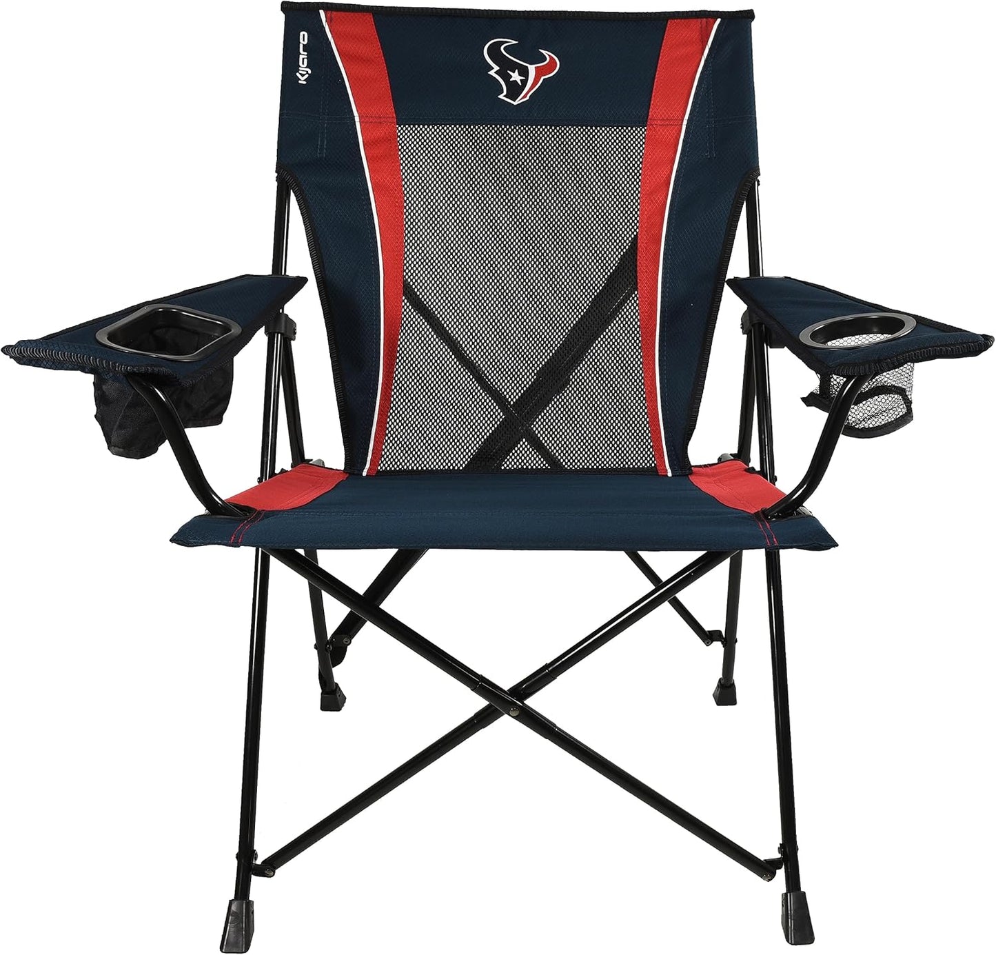 Kijaro Dual Lock Pro Sports Fan Folding Chair, 26" L x 35.5" W x 37" H, Houston Texans