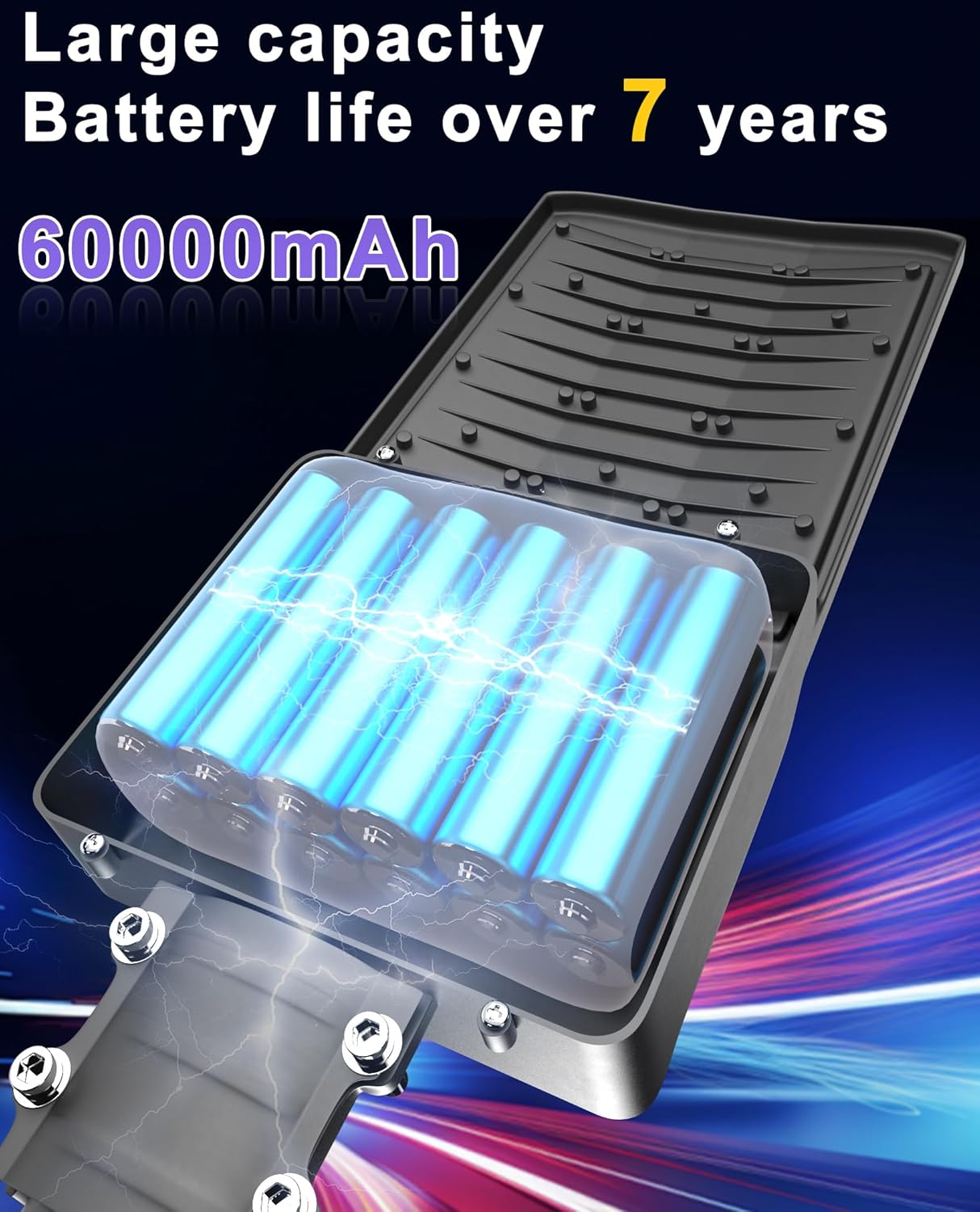 JAYNLT Y-12000W Solar Street Lights Outdoor,900000LM 6500K Bright Parking Lot Lights Commercial,Split Flood Lights Solar Powered,IP67 Waterproof Solar Security Lamps for Parking Lot,Stadium