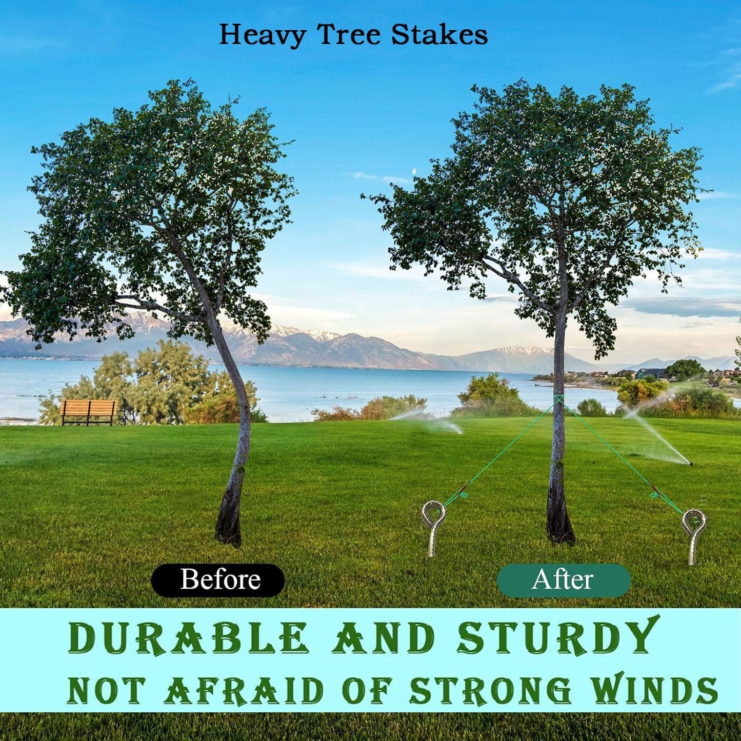 16 Inch Rebar Stakes ，Metal Stake Ground，Ground Anchor,Heavy DutyTent Stakes ，Baking Paint Metal Stakes ，Tent Stake,Ground Stakes ，0.5 Inch Diamete (16 Pack) ， Outdoor Travel