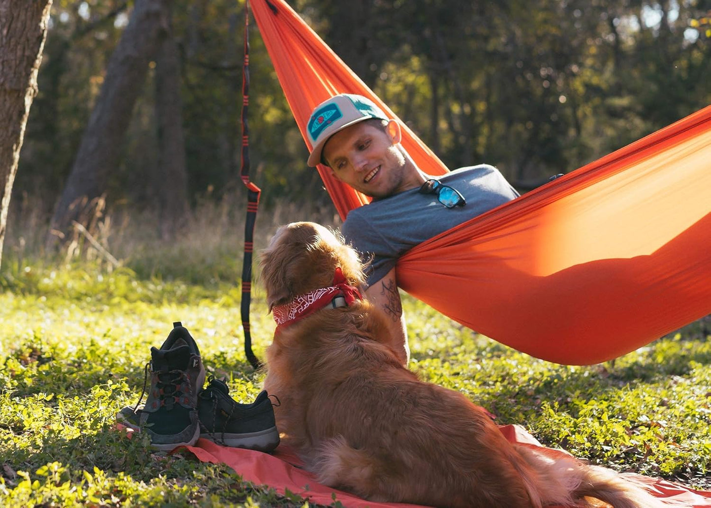 KAMMOK: Roo Single Ultra Light Hammock | Strong & 100% Recycled Fabric | Water Resistant, Ripstop Fabric | Comfortable, Packable, Lightweight (Adventure Grade, Granite Gray