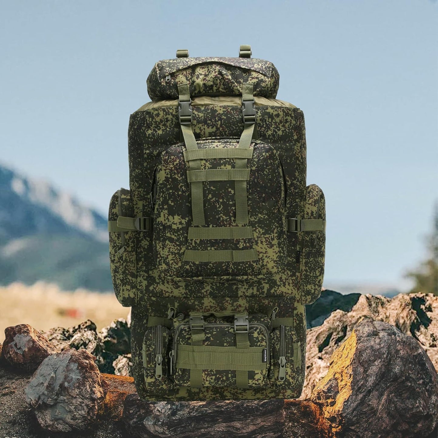 King'sGuard 100L Camping Hiking Backpack Molle Rucksack Military Camping Backpacking Daypack