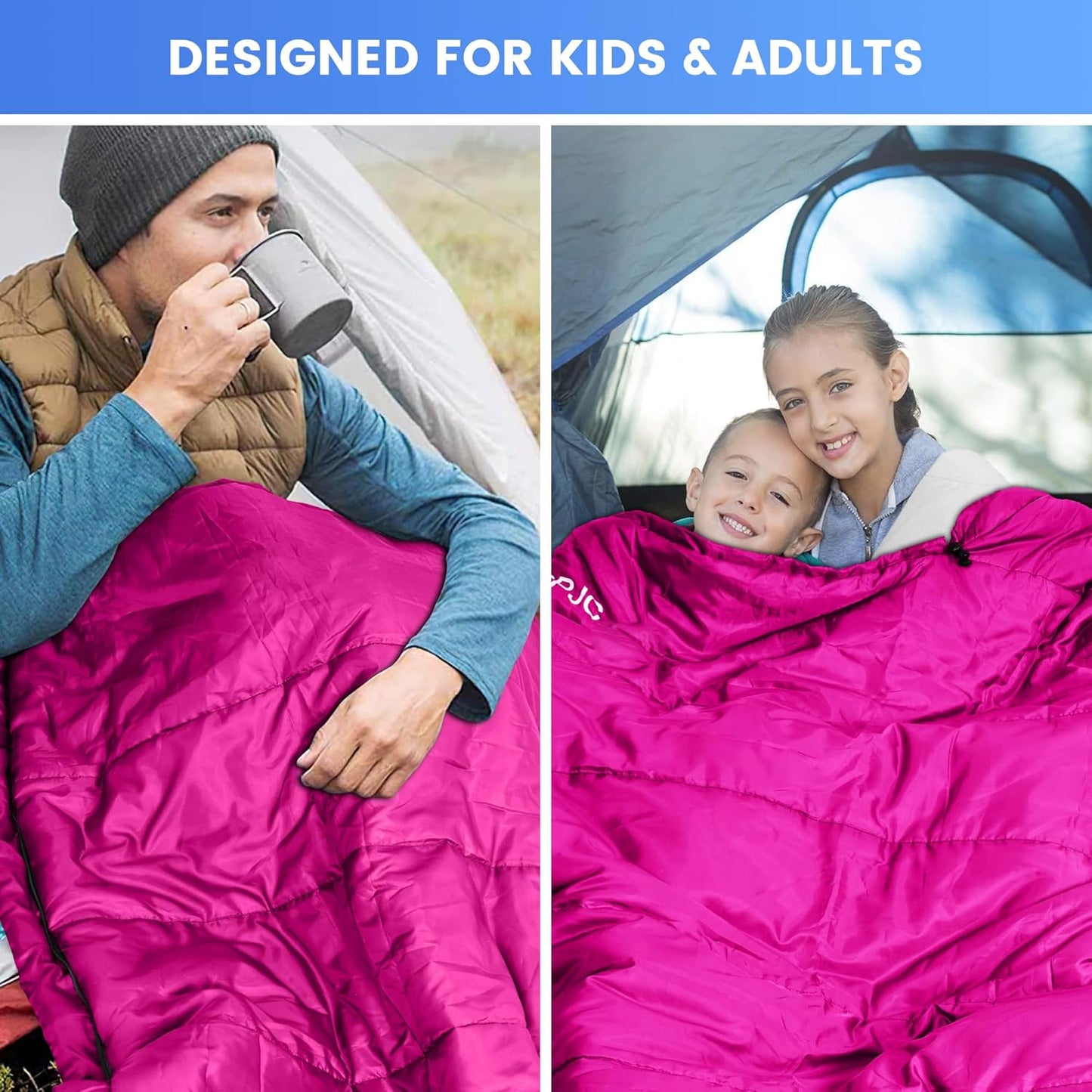 0 Degree Sleeping Bag for Cold Weather,100% Cotton Flannel XXL for Adults Big and Tall Cold Weather Winter Zero Degree Camping,Free Compression Sack