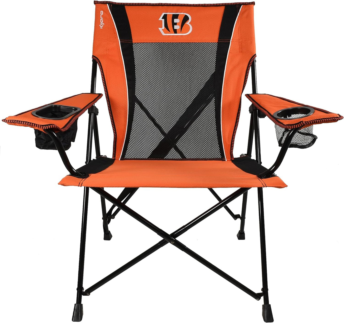 Kijaro Sports Fan Folding Chair, 26" L x 35.5" W x 37" H, Cincinnati Bengals