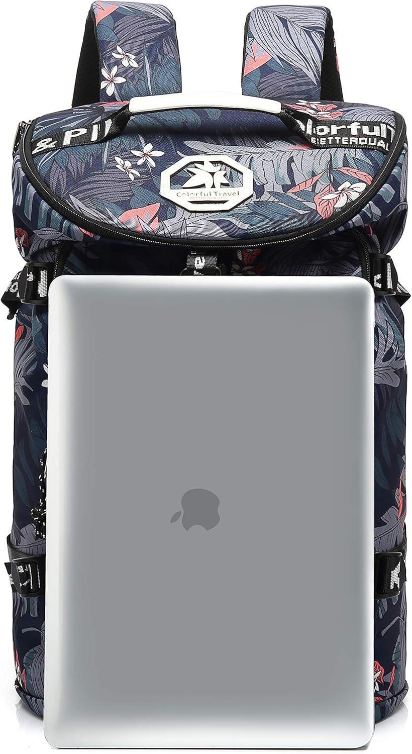 Kalesi Floral Gym Duffle Bag Backpack 4 ways for Women Waterproof with Shoes Compartment for travel Sport Hiking laptop Lightweight