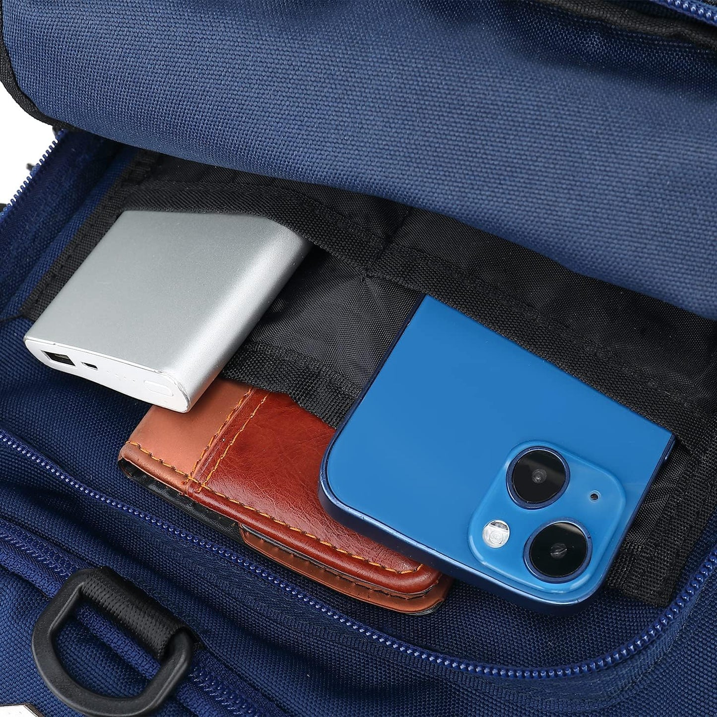 Kalesi Gym Duffle Bag Backpack 4-Way Waterproof with Shoes Compartment for travel Sport Hiking laptop (dark blue)