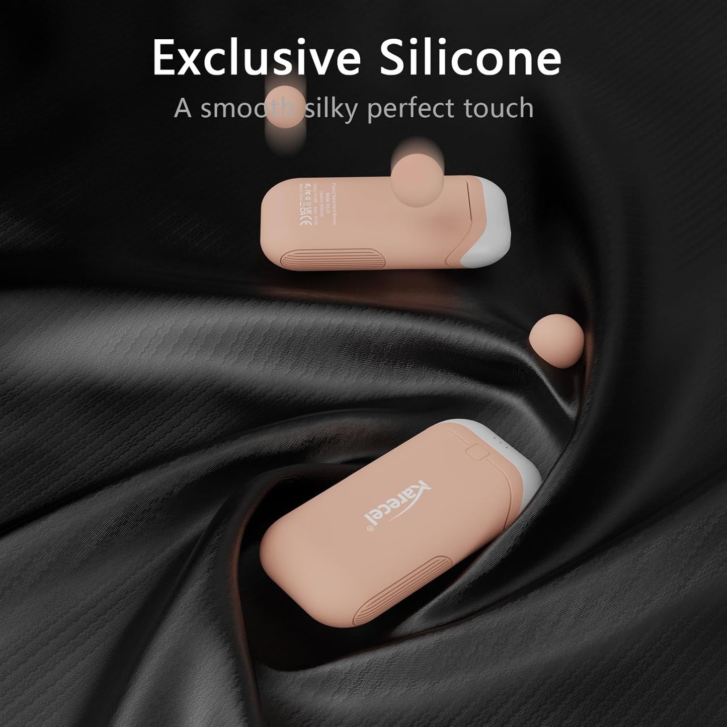 Karecel Hand Warmers Rechargeable 2 Pack, 10,000mAh Thermally Conductive Silicone Hand Warmers for 360° Double-Sided Heat, Portable Pocket-Sized USB Electric Handwarmer, Electronic Gifts for Men Women