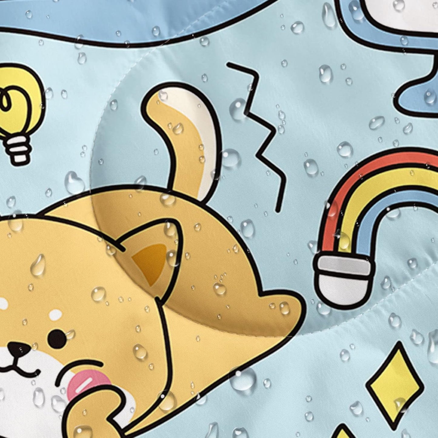 Kids Sleeping Bag for Boys Girls,Rocket Moon Print-Lightweight Warm Portable Outdoor Indoor-Waterproof Cold Weather Resistant Sleeping Bag for Camping Hiking