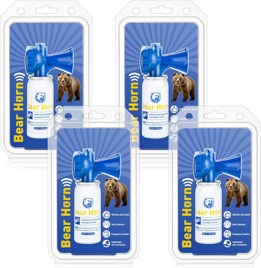 1.4oz Bear Horn Self Defense, Loud Air Horn for Wild Animals, 120dB Heard up to 1/2 Mile Away, Ideal for Hiking