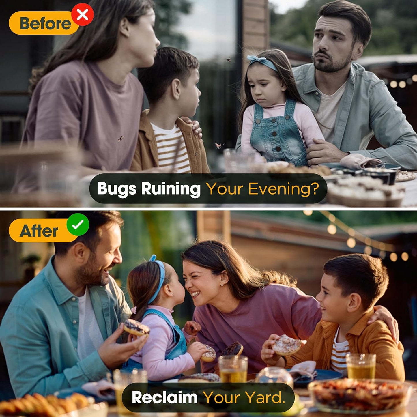 ForceField Natural Flea, Tick, Mosquito Yard Treatment - Repellent Granules for Backyard Mosquito Control | Pet Safe, DEET-Free Outdoor Control | Long-Lasting Barrier for Lawns, Patios, & Barns 8 LB