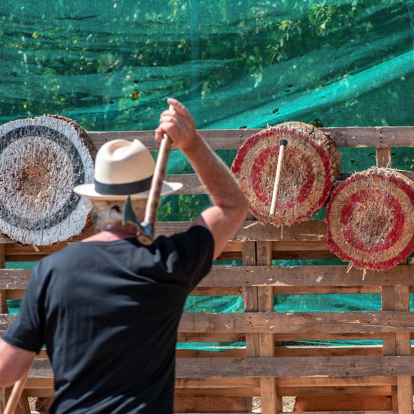 16" Throwing Tomahawks, 2 Pack Axes with High Carbon Steel & Wooden Handle, Ideal for Axe Throwing Game, Recreation & Competition, Gift for Men