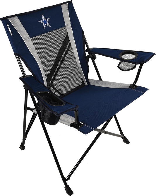 Kijaro Sports Fan Folding Chair, 26" L x 35.5" W x 37" H, Dallas Cowboys