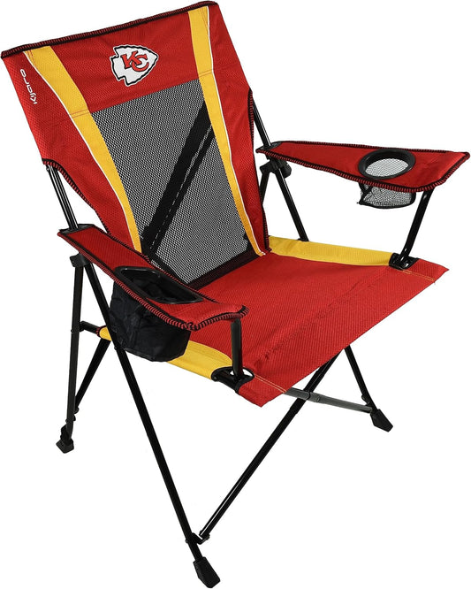 Kijaro Dual Lock Pro Sports Fan Folding Chair, 26" L x 35.5" W x 37" H, Kansas City Chiefs