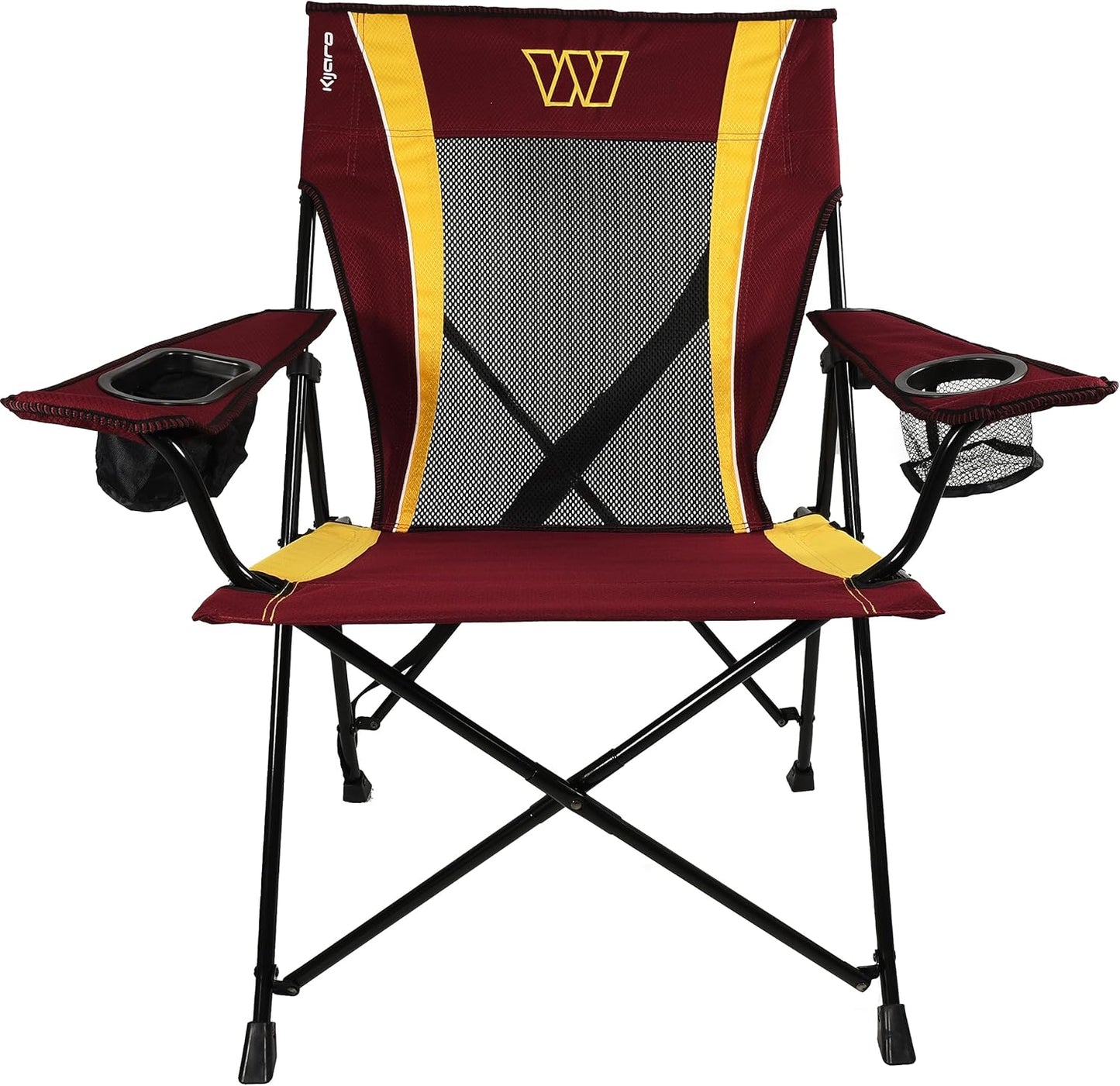 Kijaro Sports Fan Folding Chair, 26" L x 35.5" W x 37" H, Washington Commanders