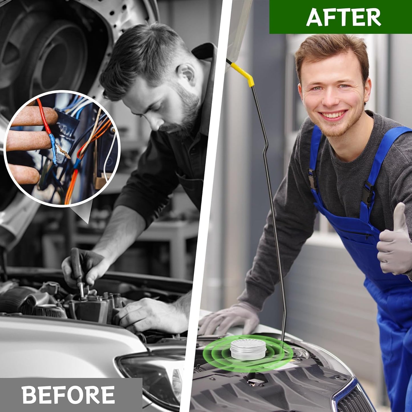 6 Pack Powerful Rodent Repellent, Natural Keep Rodent and Raccoon Away Deterrent with Long-Lasting Protection for Garden Lawn Yard Camping Fishing, Safe for Kids & Pets, Waterproof