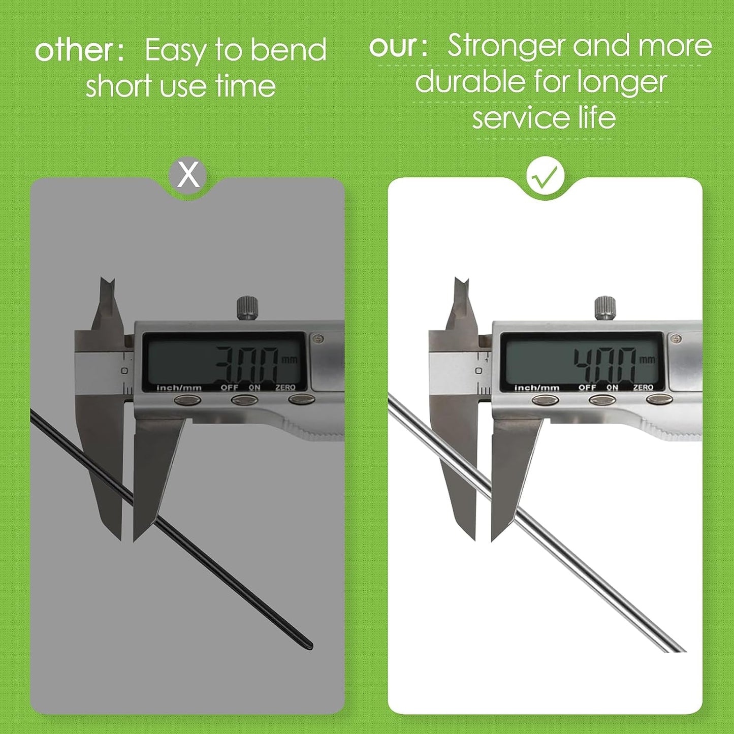 12 Inch Landscape Staples, 50 Pack Galvanized Landscape Stakes Heavy Duty 8 Gauge U-Shaped Garden Stakes, Ground Stakes for Weed Barrier Fabric, Irrigation Tubing, Fence, Outdoor Decorations