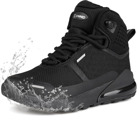 Kids Waterproof Hiking Boots Toddler Girls Boys Outdoor Ankle Boots Comfortable Lace-up Trekking Walking Shoes