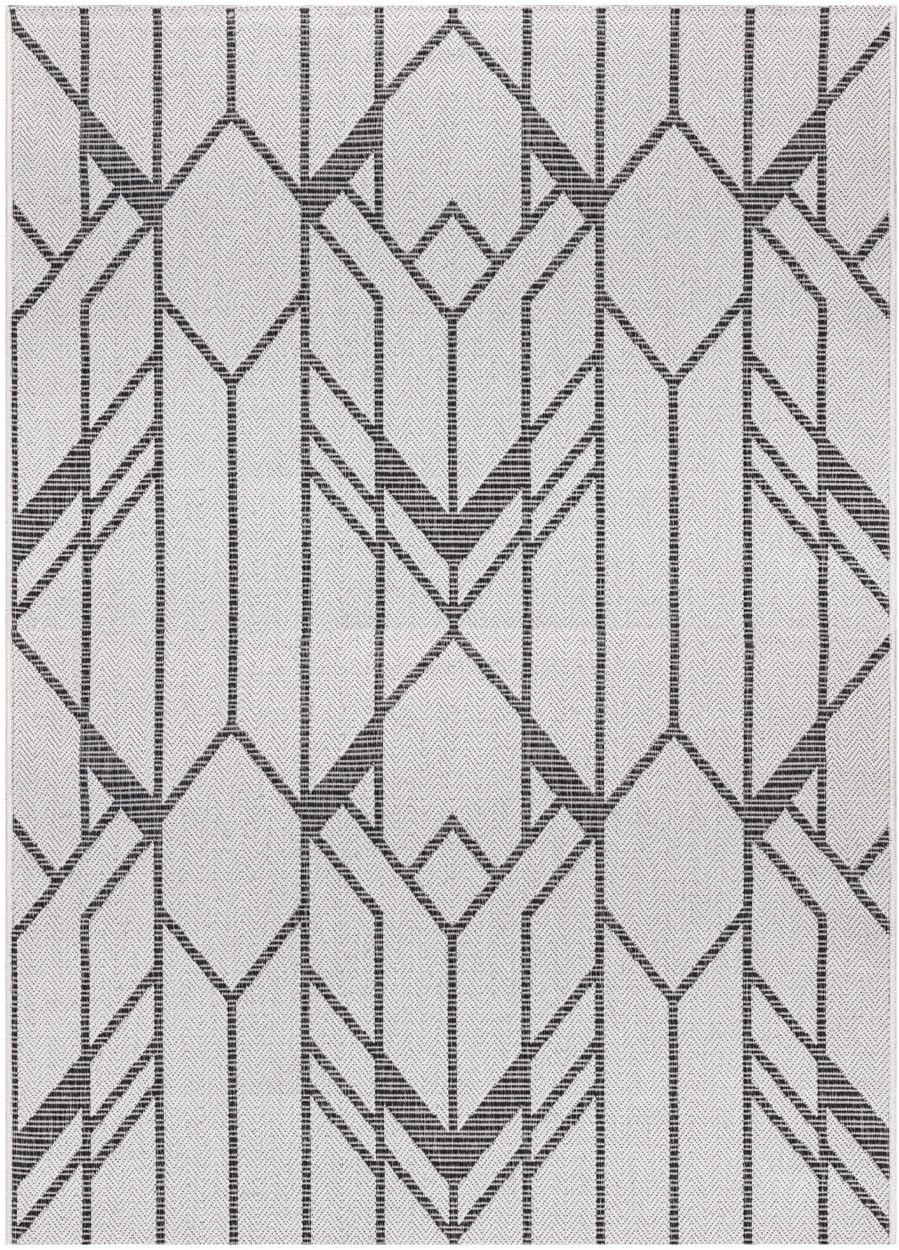 Keen Home Design Terrace Outdoor Area Rug - 4x6 Washable Indoor/Outdoor Rug for Patio, Kitchen, Balcony, Beach, Garden, Deck and Porch, Size: 3'10"x5'7"