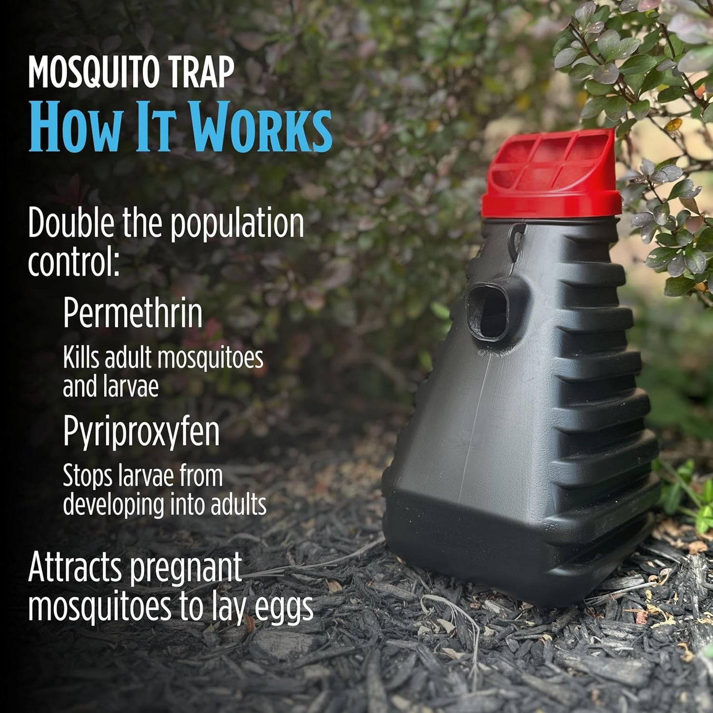 Grandpa Gus’s Mosquito Trap - Effective Long Term Outdoor Mosquito Control Killer Trap, Eco Friendly Insect Prevention for Patios and Gardens (Pack of 2)